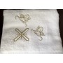 Крыжма полотенце для крещения махровая 100*100 золото